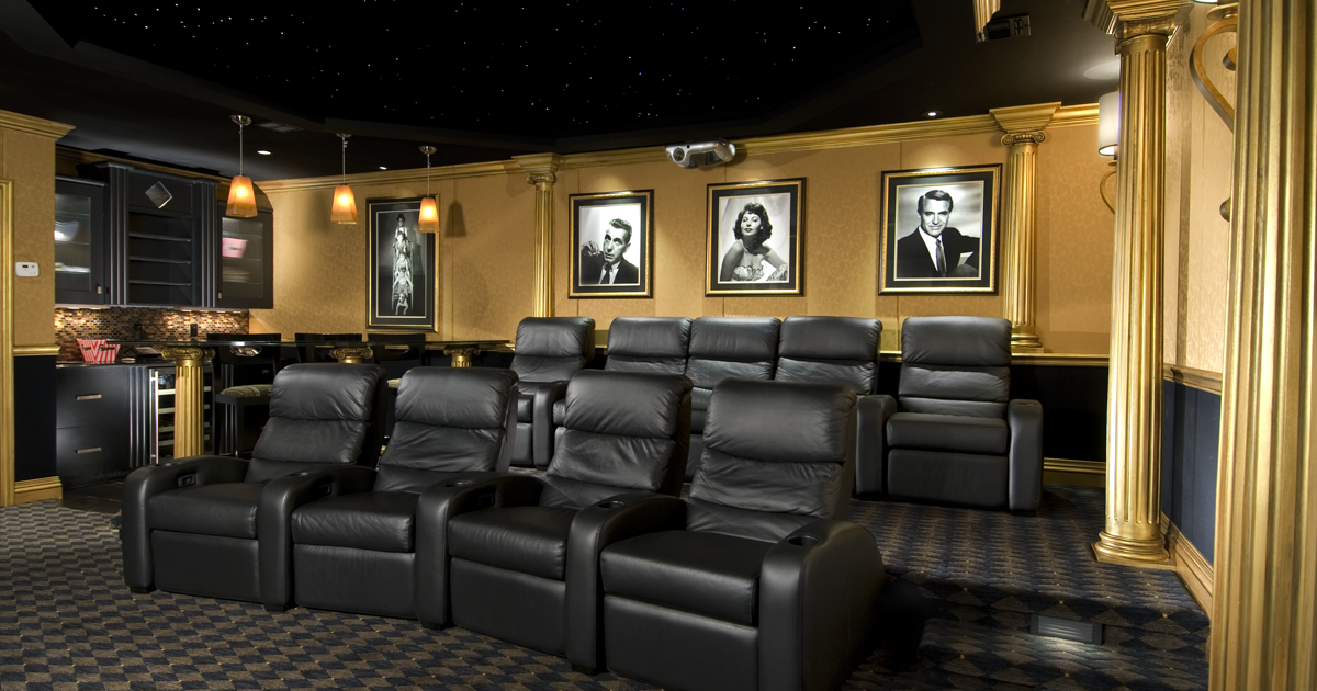 Art Deco Home Theater Seating